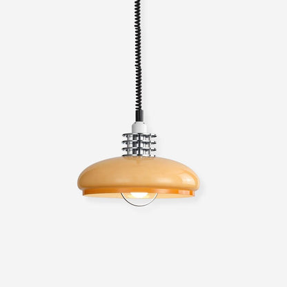 Vistosi Pendant Lamp Dia 13.8″ x H 9.8″ / Dia 35cm x H 25cm / Chrome & Orange gradient Pendant light