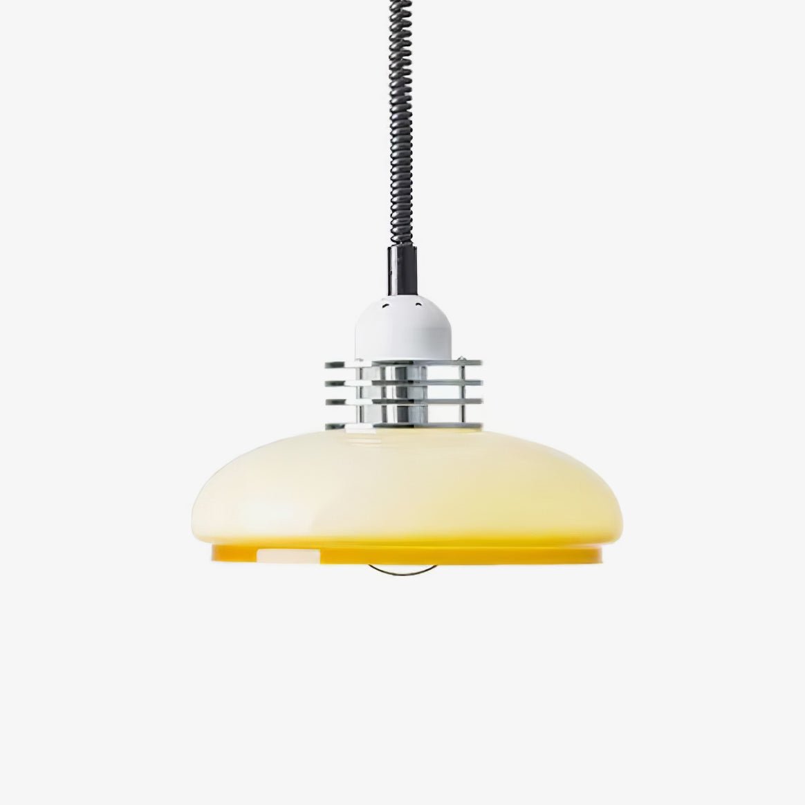 Vistosi Pendant Lamp Dia 13.8″ x H 9.8″ / Dia 35cm x H 25cm / Chrome & Orange gradient Pendant light
