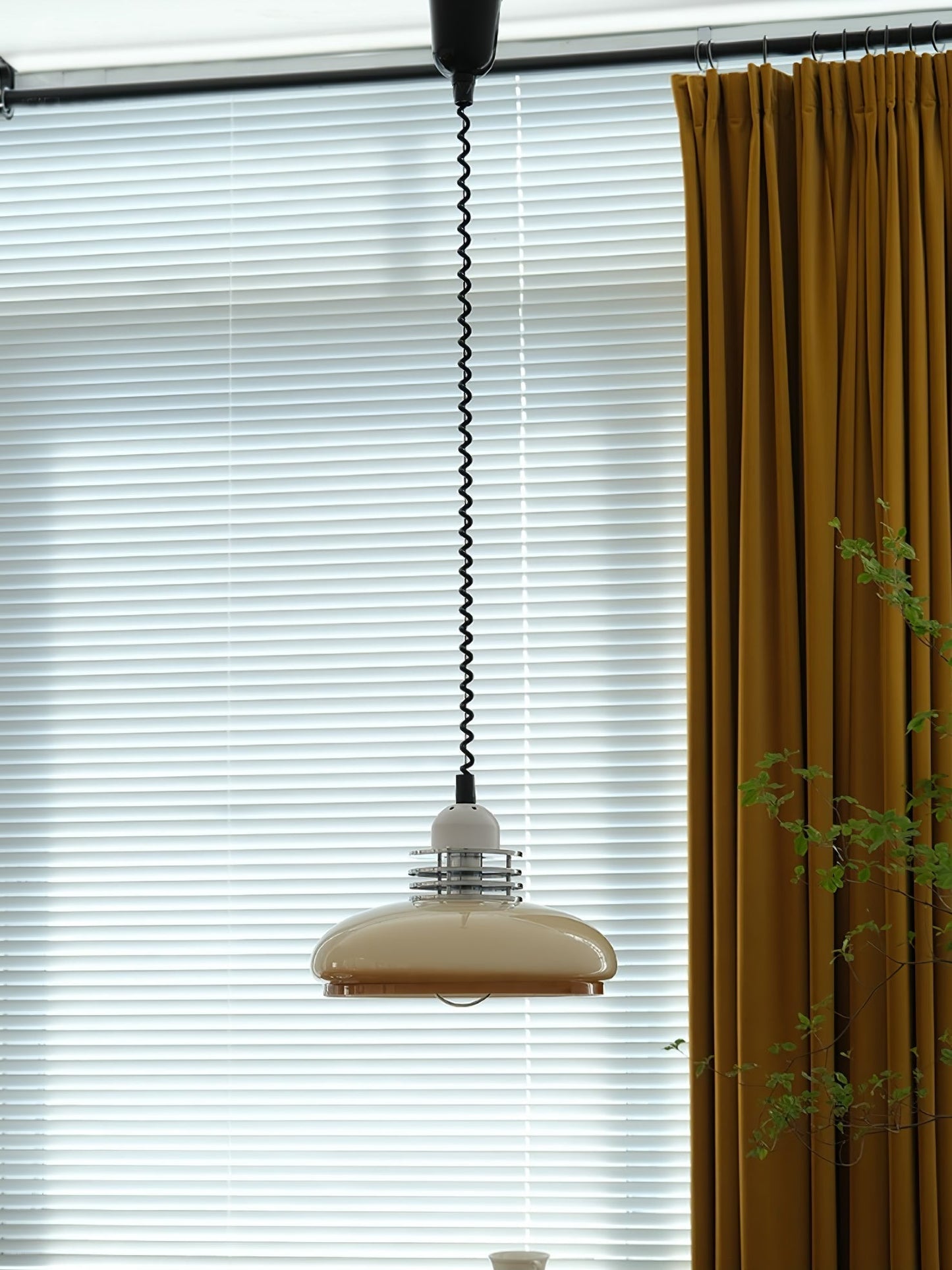Vistosi Pendant Lamp Dia 13.8″ x H 9.8″ / Dia 35cm x H 25cm / Chrome & Orange gradient Pendant light