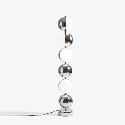 Vloer Floor Lamp Dia 24″ x H 47.2″ / Dia 22cm x H 146cm (Power: ~40W) / Chrome (Warm light) / US plug Floor lamp