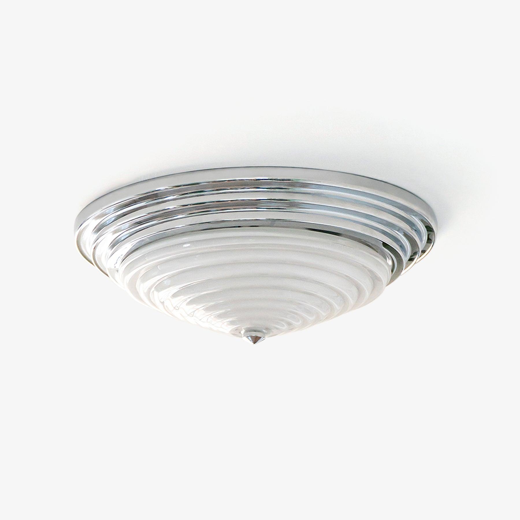 Volume Dome Ceiling Lamp ? 15.7″ x H 5.5″ / Dia 40cm x H 14cm / Chrome Ceiling lamp