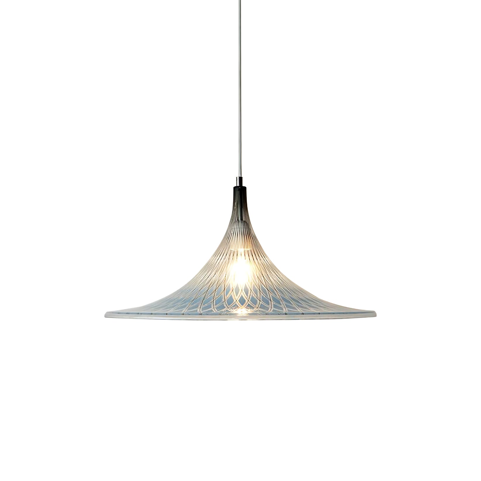 Vortex Pendant Light Dia 15.7″ x H 9.8″ / Chrome & Blue Pendant light