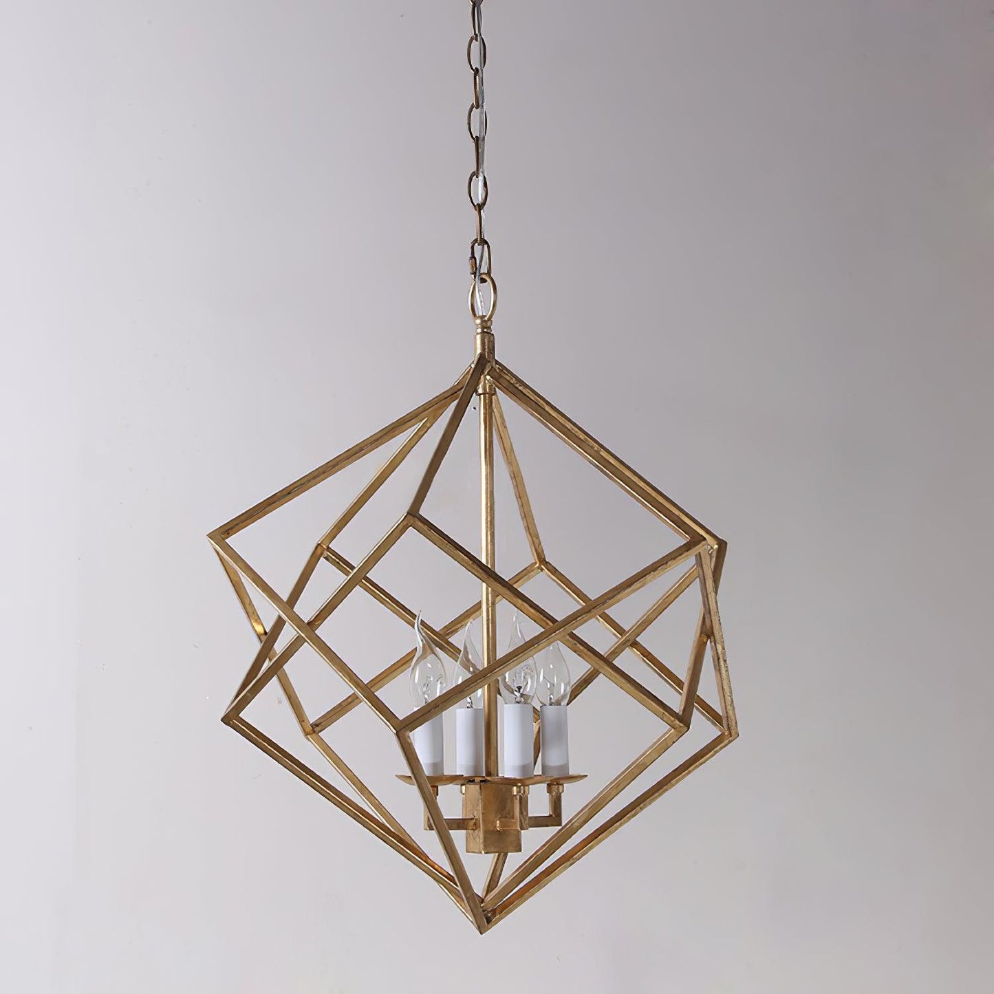 Voss Geometric Pendant Light Φ 15.7″ x H 15.7″ / Dia 54cm x H 64cm / Gold Pendant light