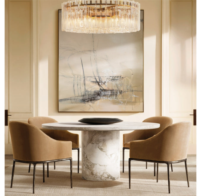 Thaddeus Slope Fabric Dining Armchair