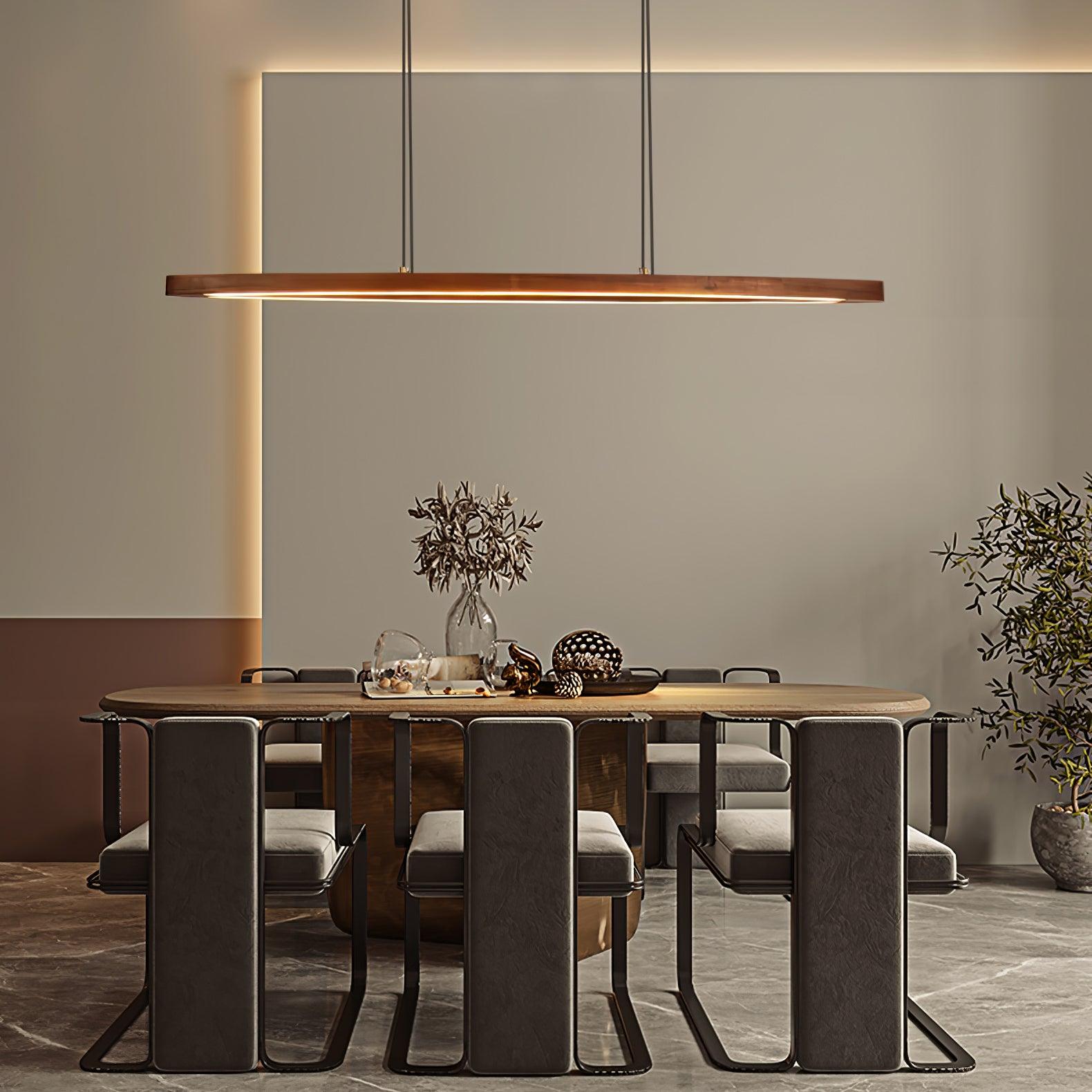 Walnut Arc Linear Pendant Lamp Pendant light
