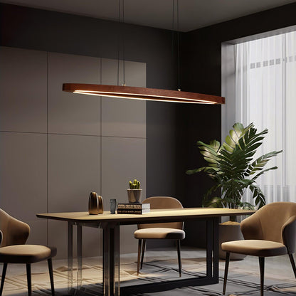Walnut Arc Linear Pendant Lamp Pendant light