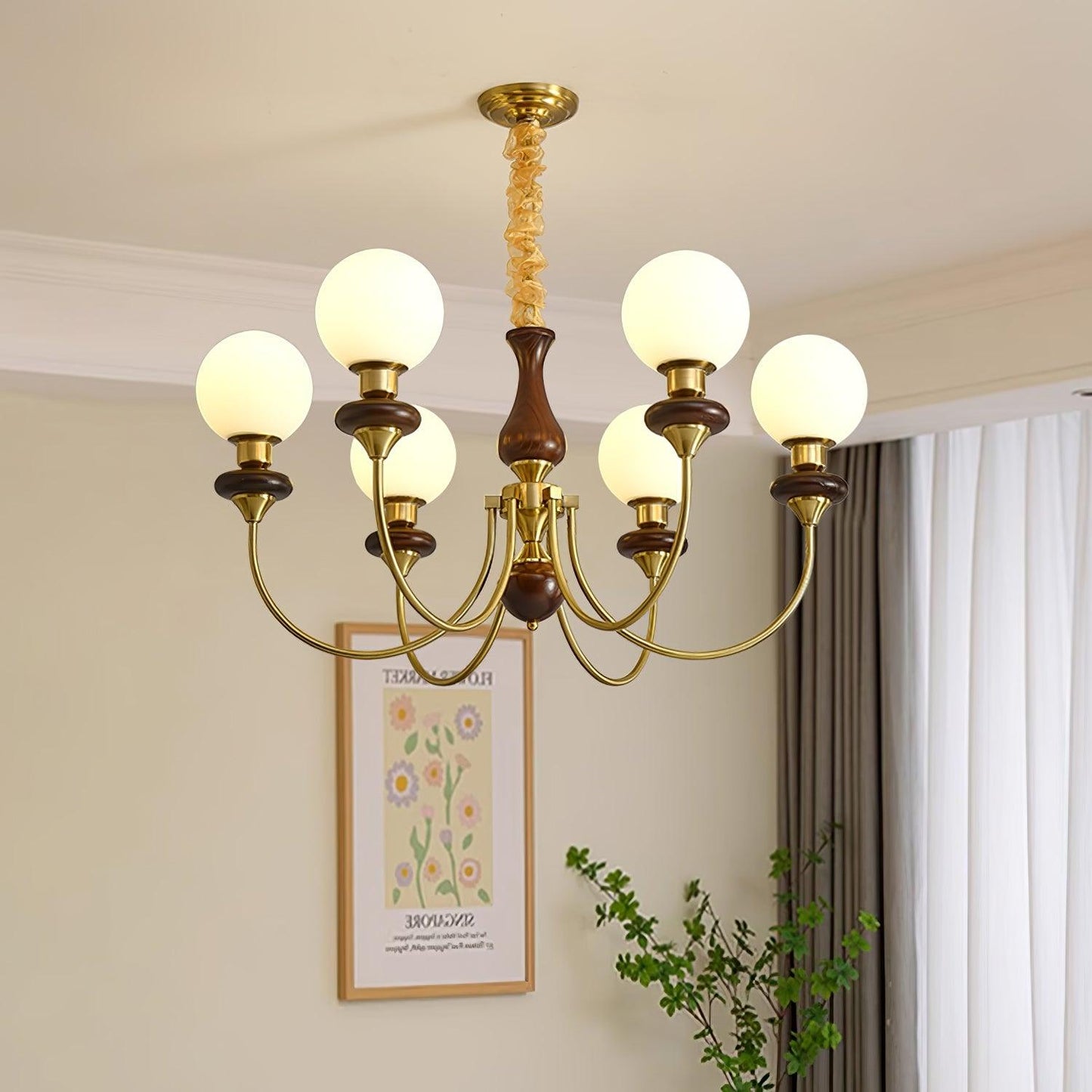 Retro Monique Chandelier Chandelier
