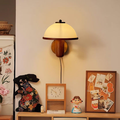 Mushroom Wood Wall Lamp Wall lamp