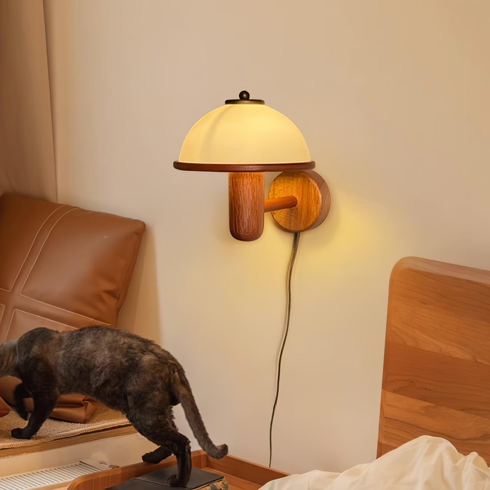 Mushroom Wood Wall Lamp Wall lamp