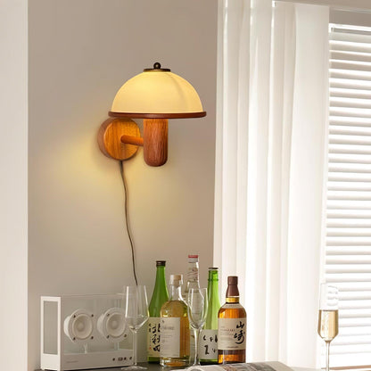 Mushroom Wood Wall Lamp Wall lamp