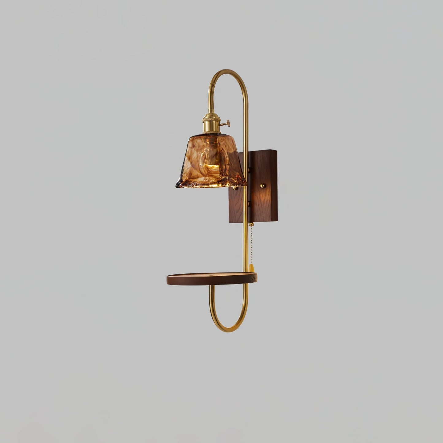 Walnut Shelf Sconce Wall lamp