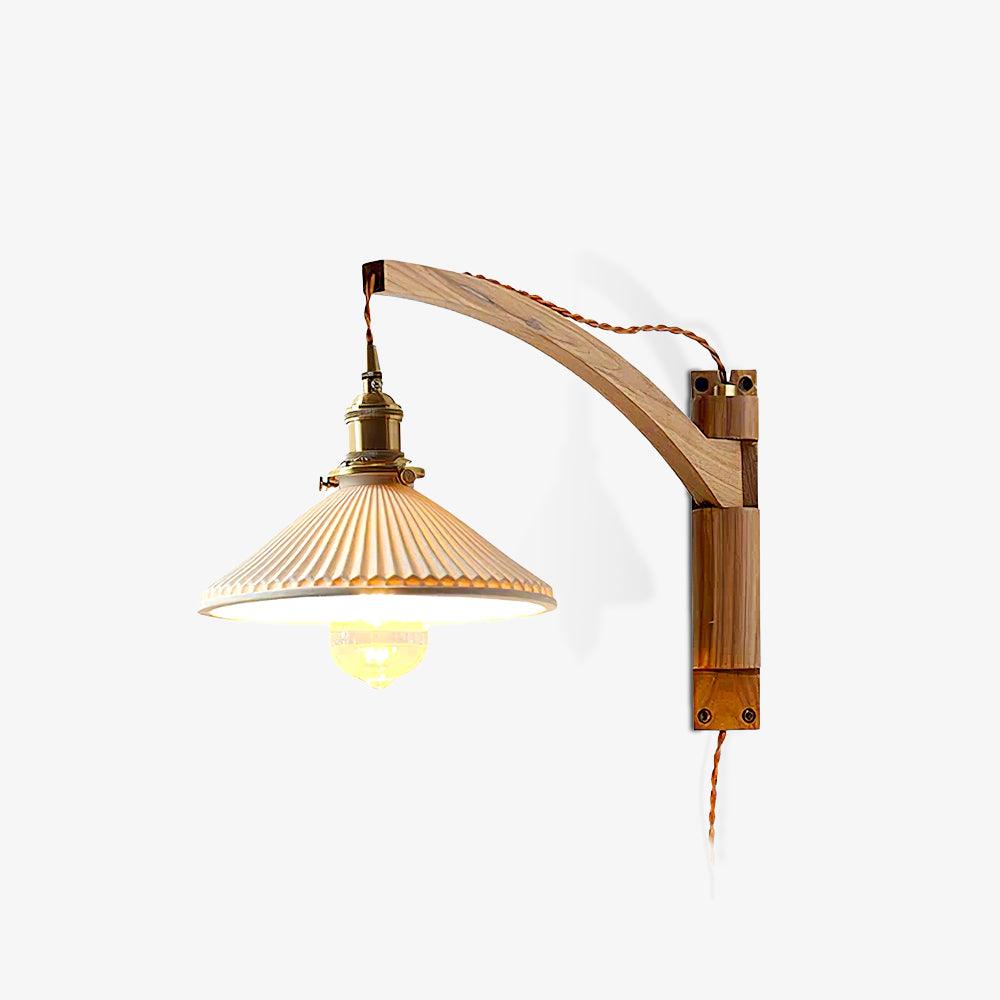 Walnut Swing Arm Wall Lamp Wall lamp