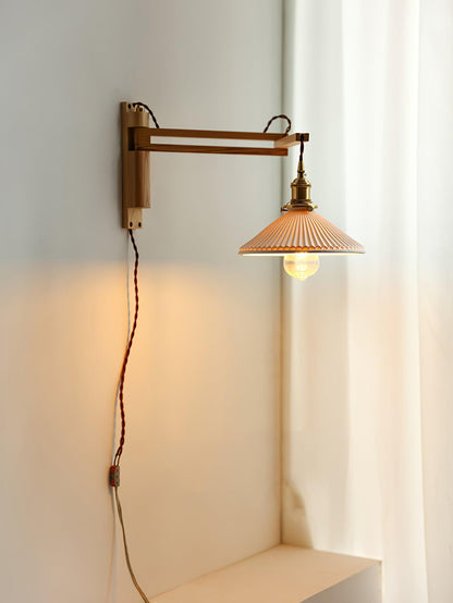 Walnut Swing Arm Wall Lamp Wall lamp
