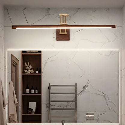 Walnut Color Linear Adjustable Wall Light Wall lamp