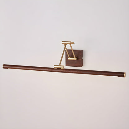 Walnut Color Linear Adjustable Wall Light ? 27.5″ x H 3.9″ / Walnut Color & Warm Light / Single Wall lamp