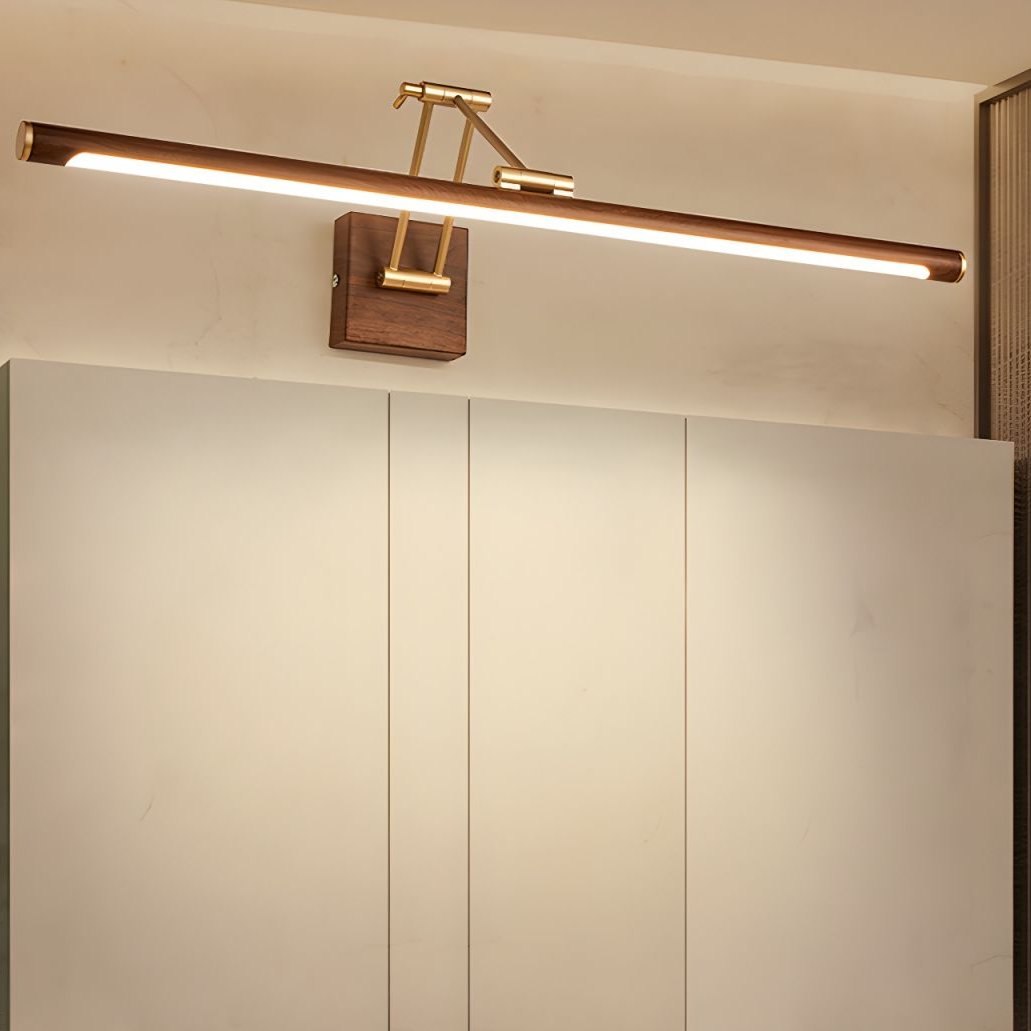 Walnut Color Linear Adjustable Wall Light Wall lamp