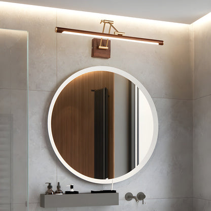 Walnut Color Linear Adjustable Wall Light Wall lamp