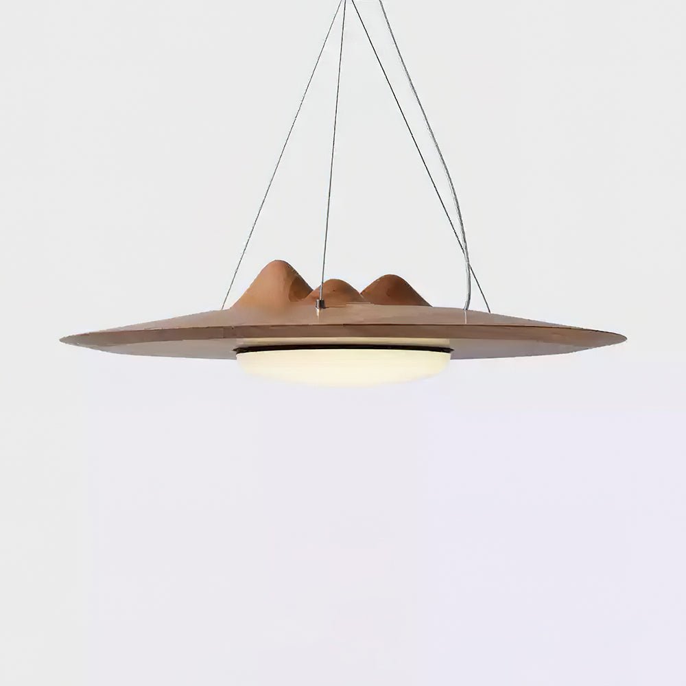 Wanderer Pendant Lamp Dia 11.8″ x H 11.8″ / Walnut Color / Warm Light Pendant light