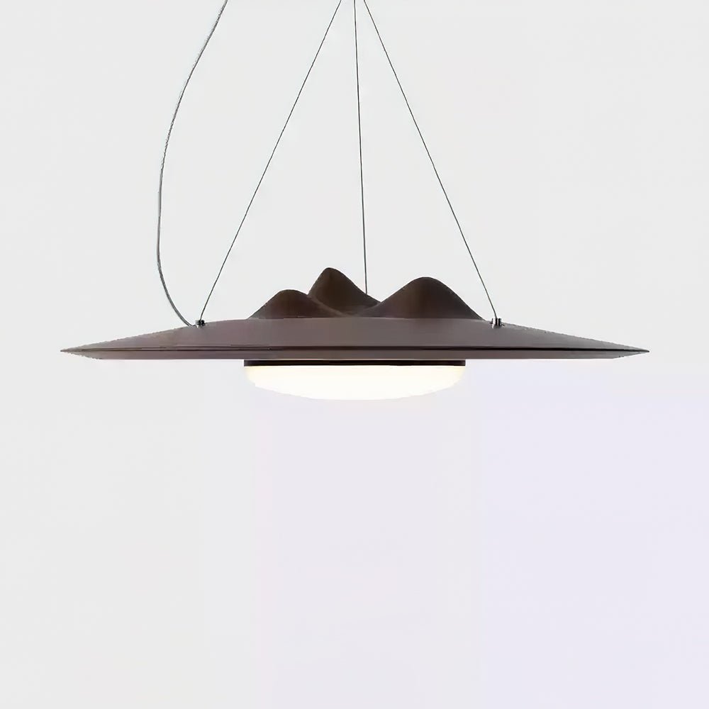 Wanderer Pendant Lamp Dia 19.7″ x H 19.7″ / Walnut Color / Warm Light Pendant light