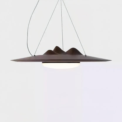 Wanderer Pendant Lamp Dia 19.7″ x H 19.7″ / Walnut Color / Warm Light Pendant light
