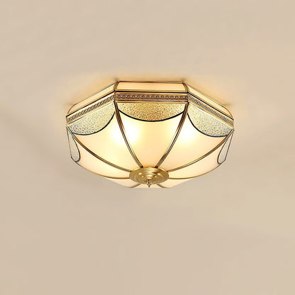 Warehouse Dome Shape Ceiling Lamp ? 13.8″ x H 7.1″ / Brass Ceiling lamp