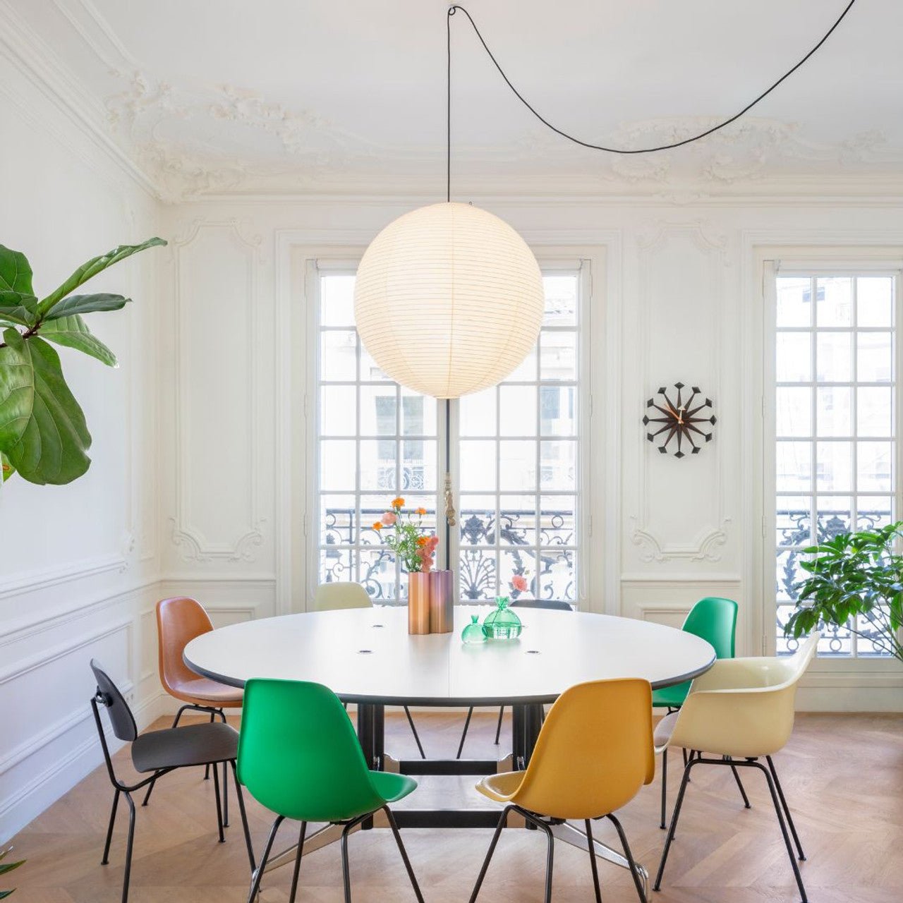 Akari A Round Swag Light 1001 Pendant light