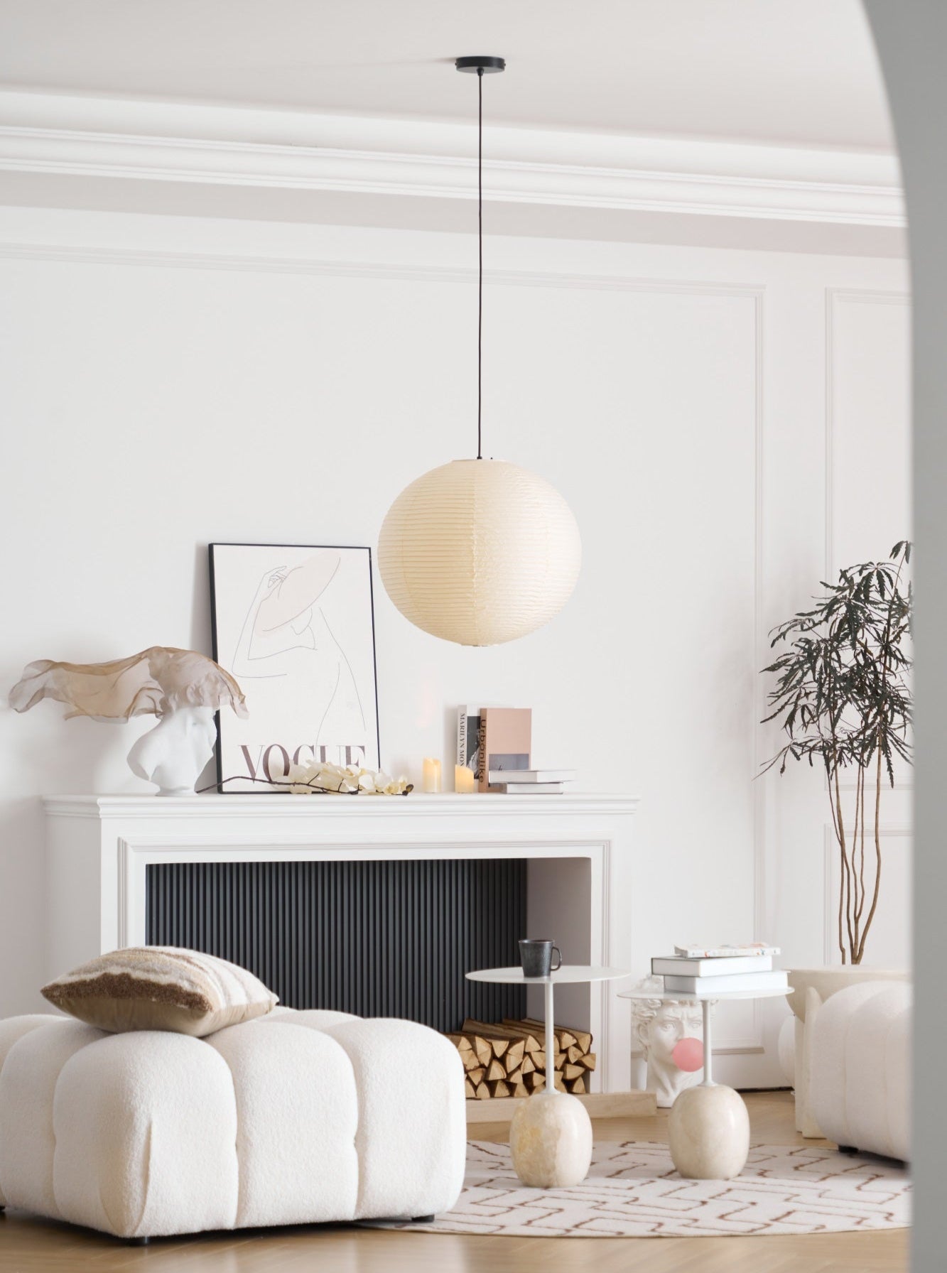Washi Paper A Pendant Lamp 1001 Pendant light