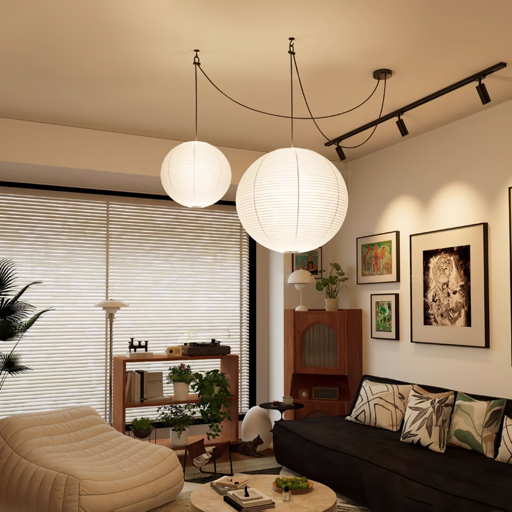Washi Paper A Pendant Lamp 1001 Pendant light
