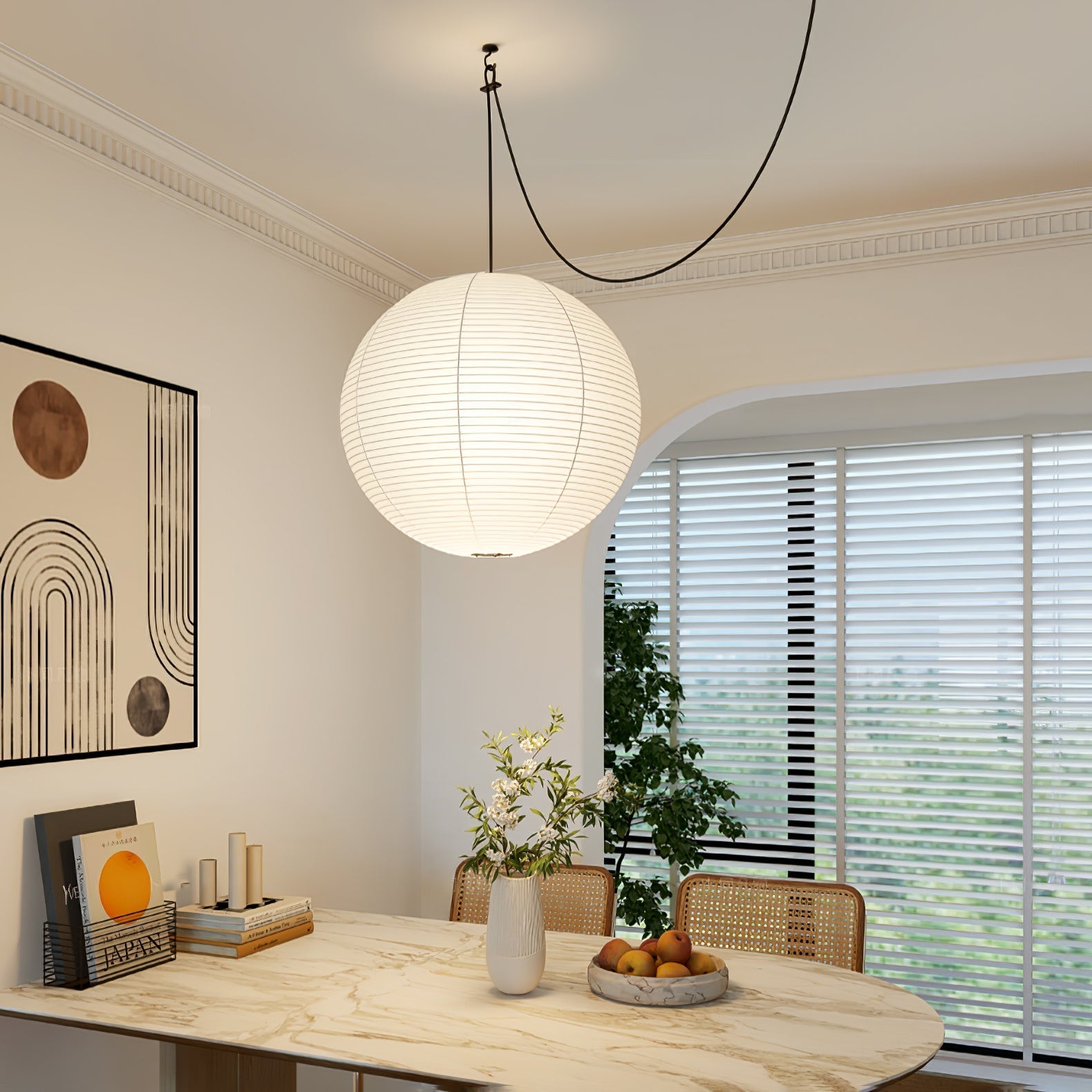 Akari A Pendant Swag Light Pendant light