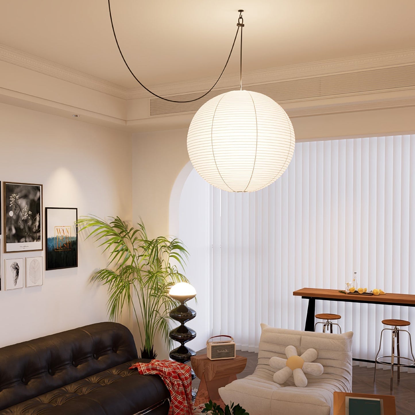 Akari A Pendant Swag Light Pendant light