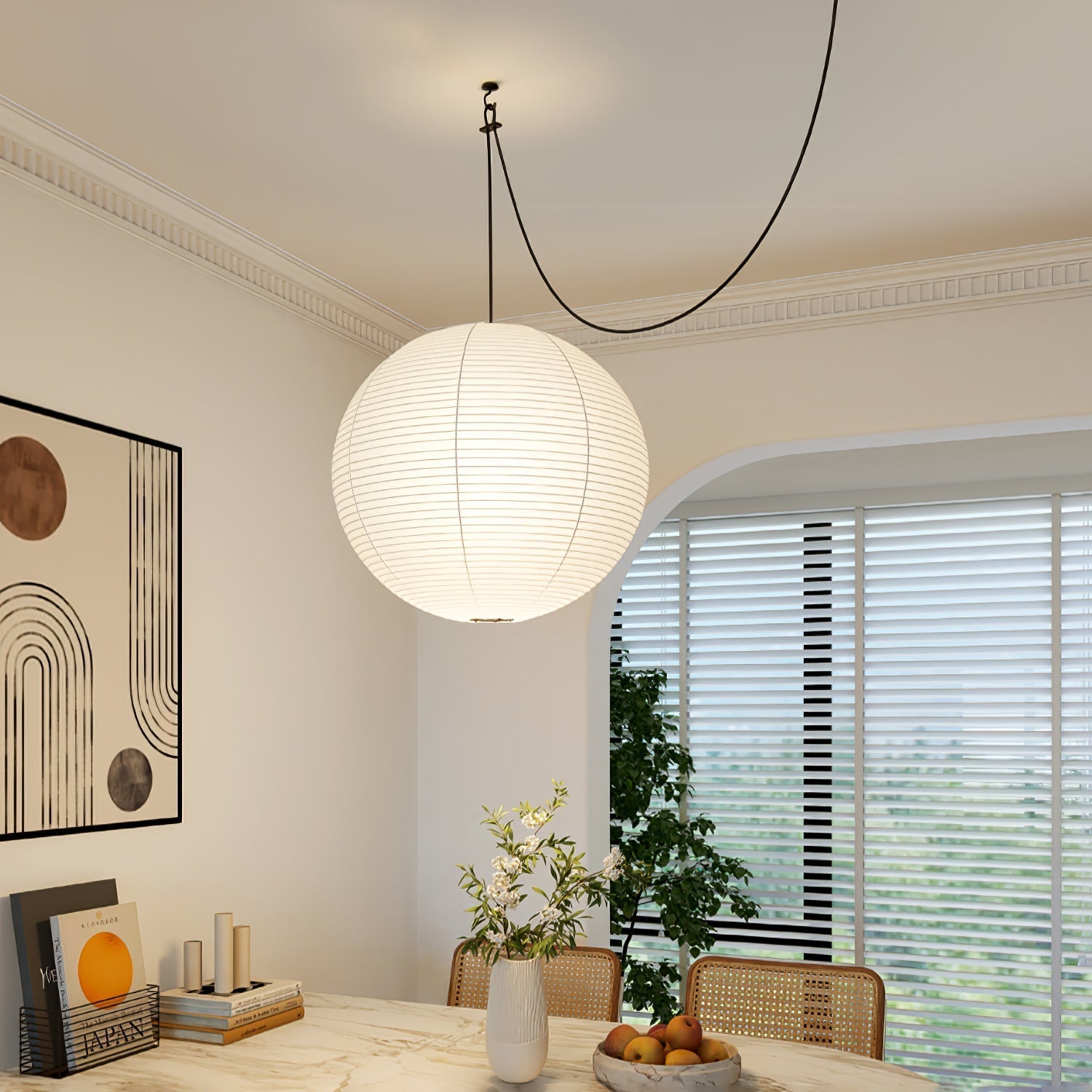 Akari A Round Swag Light 1001 Pendant light
