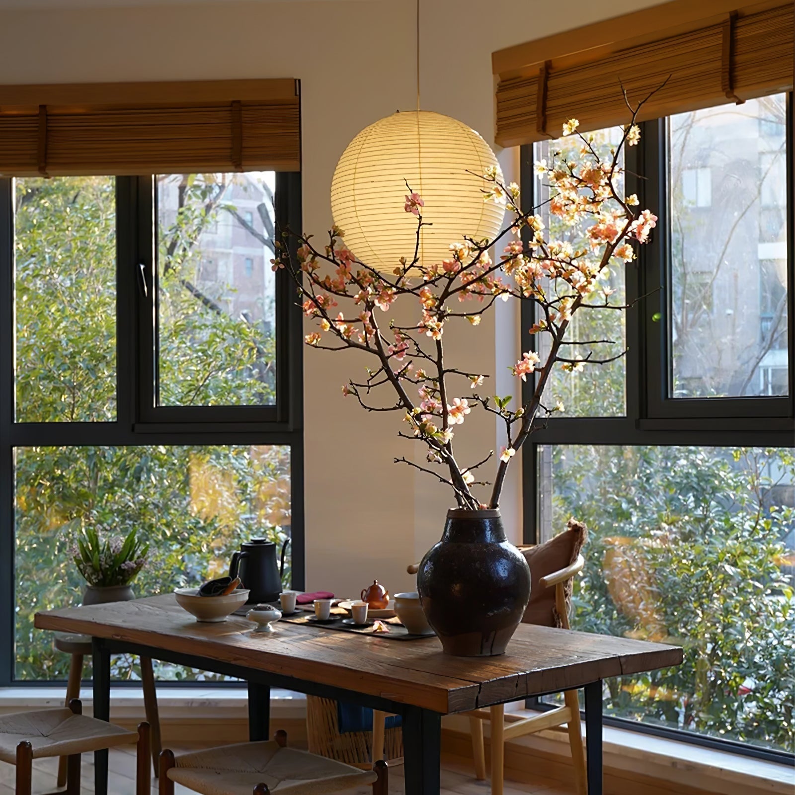 Akari A Round Swag Light 1001 Pendant light