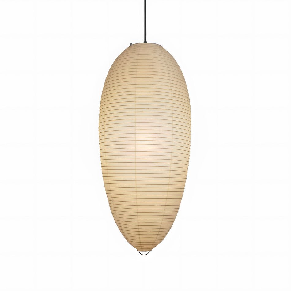 Washi Paper Chestnut Pendant Lamp Dia 12.6″ x H 24.8″ / White Pendant light
