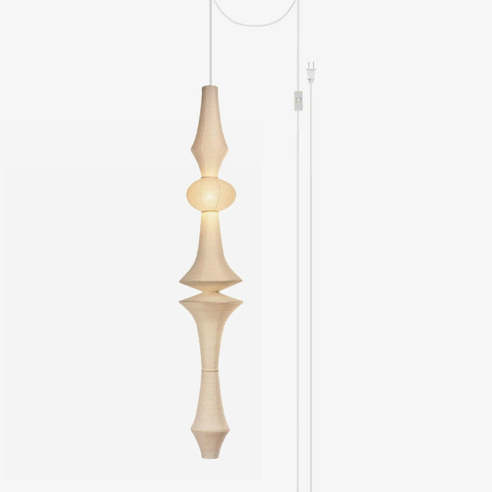 Washi Paper E Pendant Swag Light Pendant light