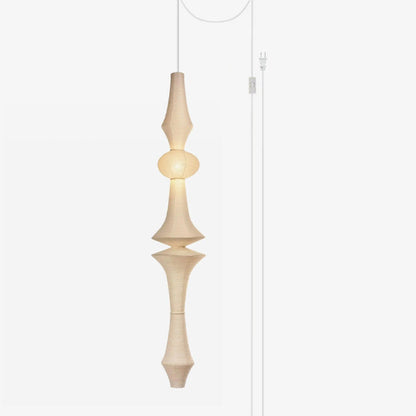 Washi Paper E Pendant Swag Light Pendant light