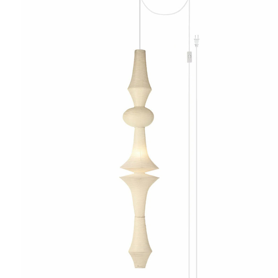 Washi Paper E Pendant Swag Light Pendant light