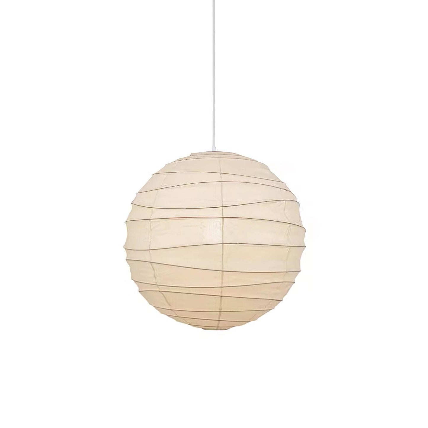 Washi Paper Pendant Lamp ? 21.6″ x H 20″ / Dia 55cm x H 51cm / White Pendant light