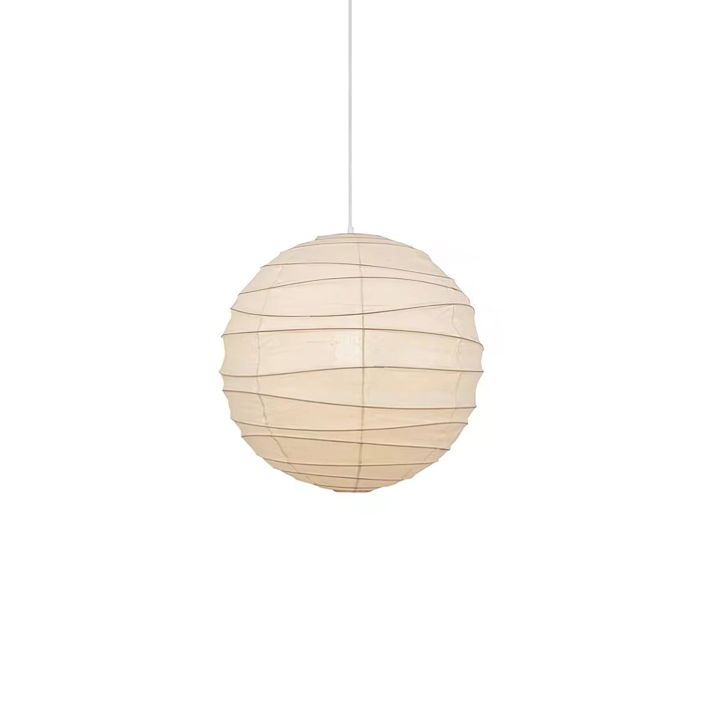 Washi Paper Pendant Lamp ? 17.7″ x H 16.5″ / Dia 45cm x H 42cm / White Pendant light