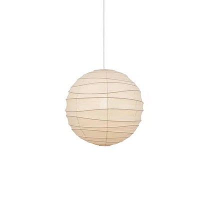 Washi Paper Pendant Lamp ? 17.7″ x H 16.5″ / Dia 45cm x H 42cm / White Pendant light