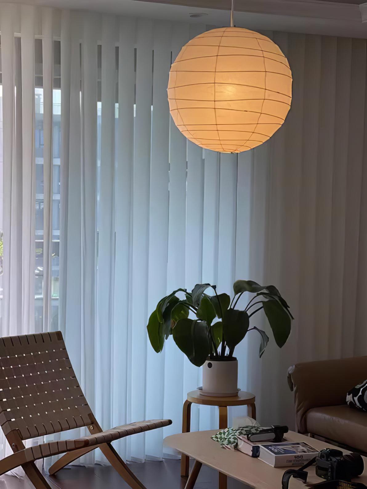 Washi Paper Pendant Swag Lamp Pendant light