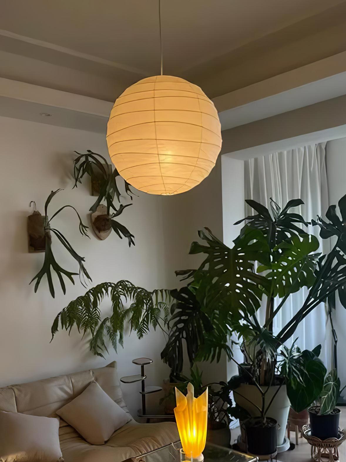 Washi Paper Pendant Swag Lamp Pendant light