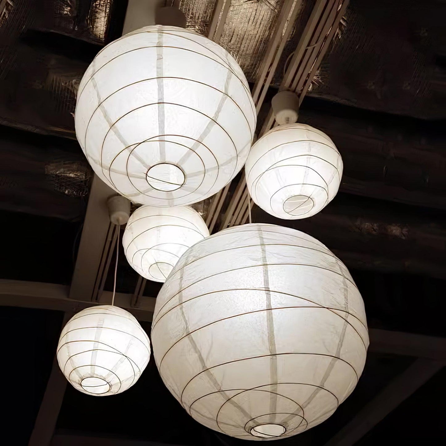 Washi Paper Pendant Swag Lamp Pendant light