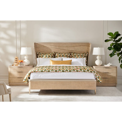 Jonathan Charles Seiche Woven Wing Wave Bed - King (500428-USK-C005-L037)