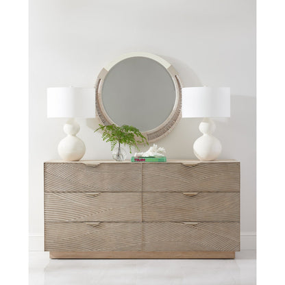 Jonathan Charles Capillary Cast Metal Texture Double Dresser (500393-BLO-SFM)