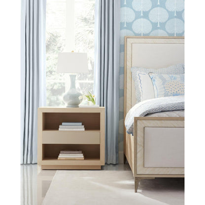 Jonathan Charles Tideline Bone & Linen Upholstered Bed - King (500389-USK-NDK-F058)