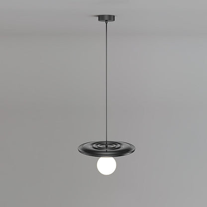 Water Ripple Pendant Lamp Dia 11.8″ x H 59.1″ / Dia 30cm x H 150cm / Black Pendant light