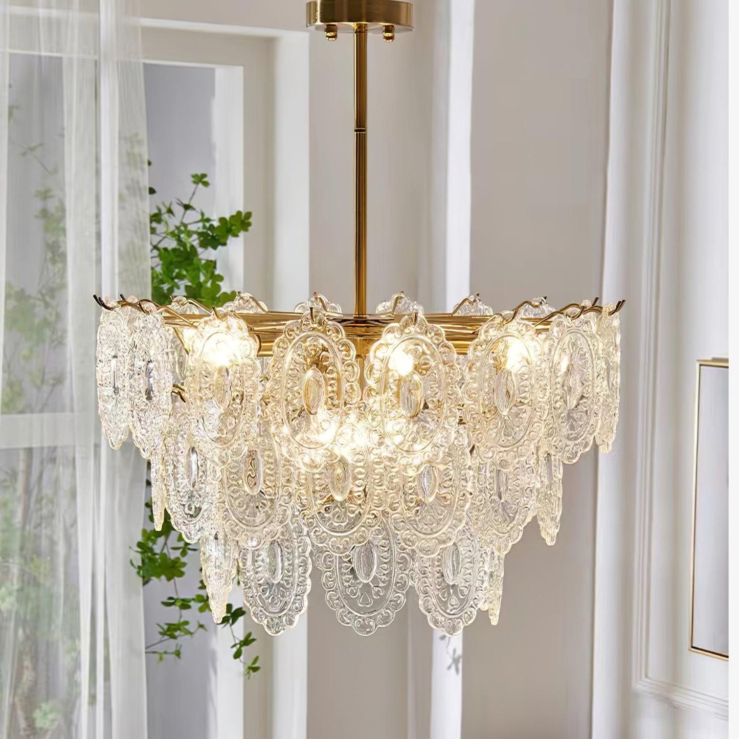 Wave Glass Chandelier Chandelier