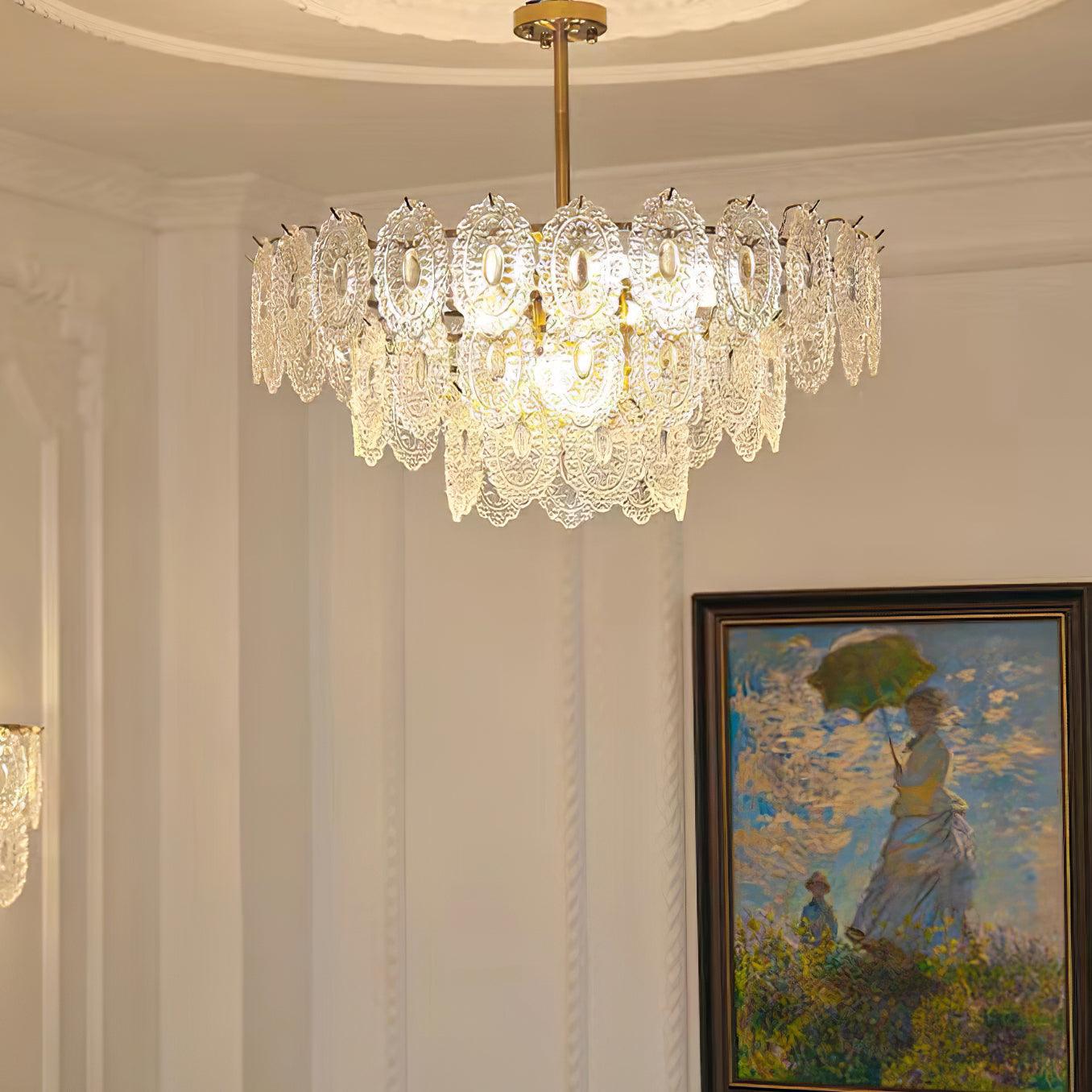 Wave Glass Chandelier Chandelier