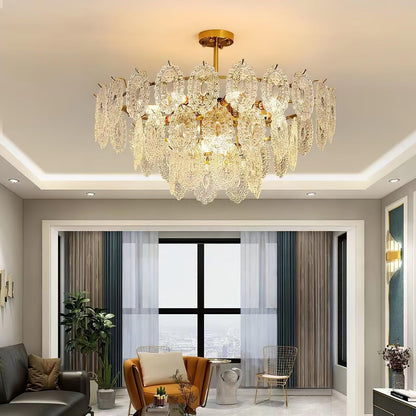 Wave Glass Chandelier Chandelier