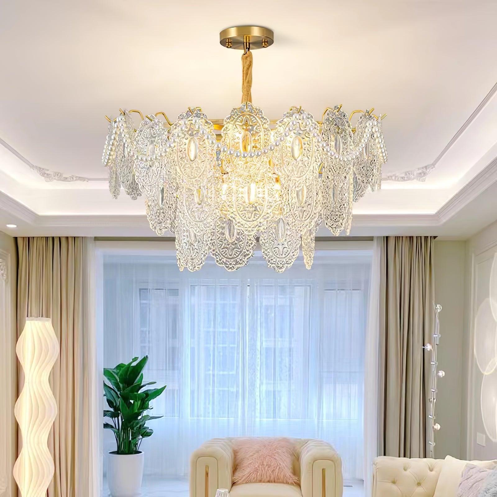 Wave Pearl Chandelier Chandelier